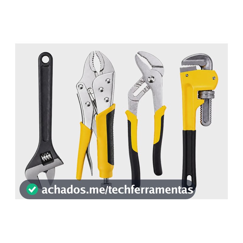 Kit Chave Inglesa Alicate Bomba Grifo Alicate Pressão Kit C Kit Completo