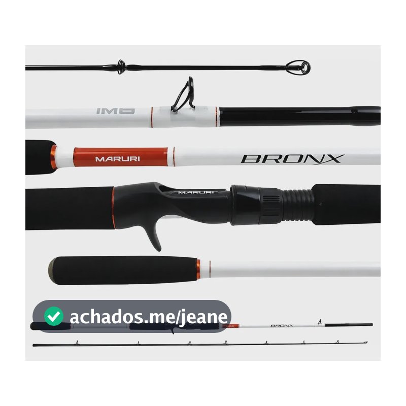 Vara Para Carretilha Bronx C802xh 2,40mts 30-60lbs 2 Partes