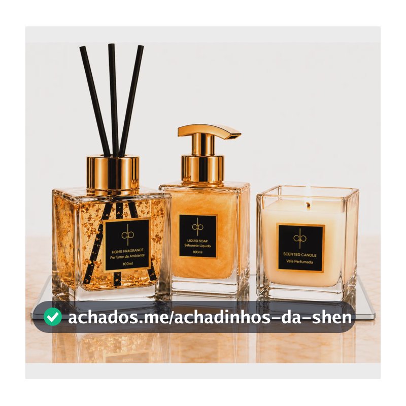 Kit Lavabo + Bandeja - Gold 22k | Vanilla Salt 100ml