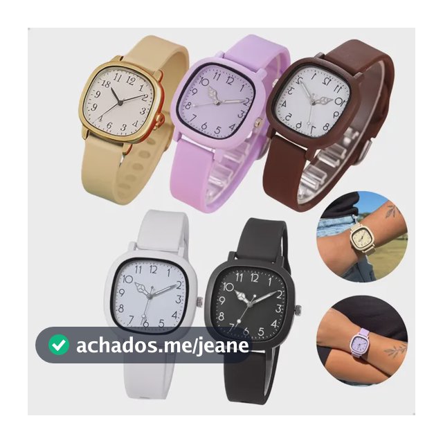 Relógio Feminino Silicone Colors Estilo Conforto Sofisticado