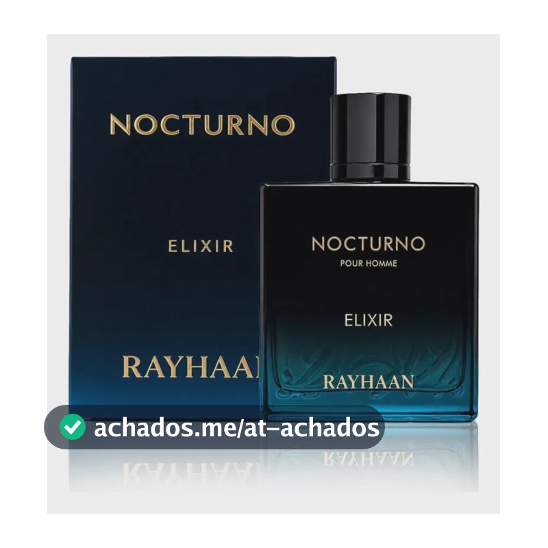 Rayhaan Nocturno Elixir Masculino Edp 100ml Original