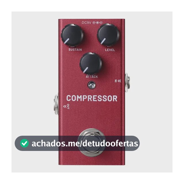 Pedal De Efeito Chorus Analógico Mini True Bypass Para Guitarra Elétrica Terracota