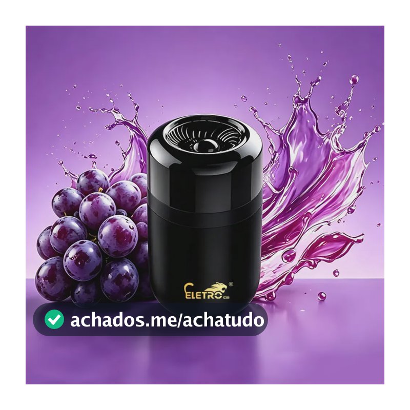 Eletro-aromatizador De Carro Premium Perfume Sólido Duradouro | Elimina Odores E Deixa O Carro Cheiroso Cor Uva Fragrância Uva