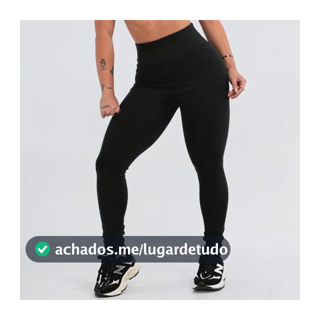 Calça Legging Leg Zero Transparência Cintura Alta Academia