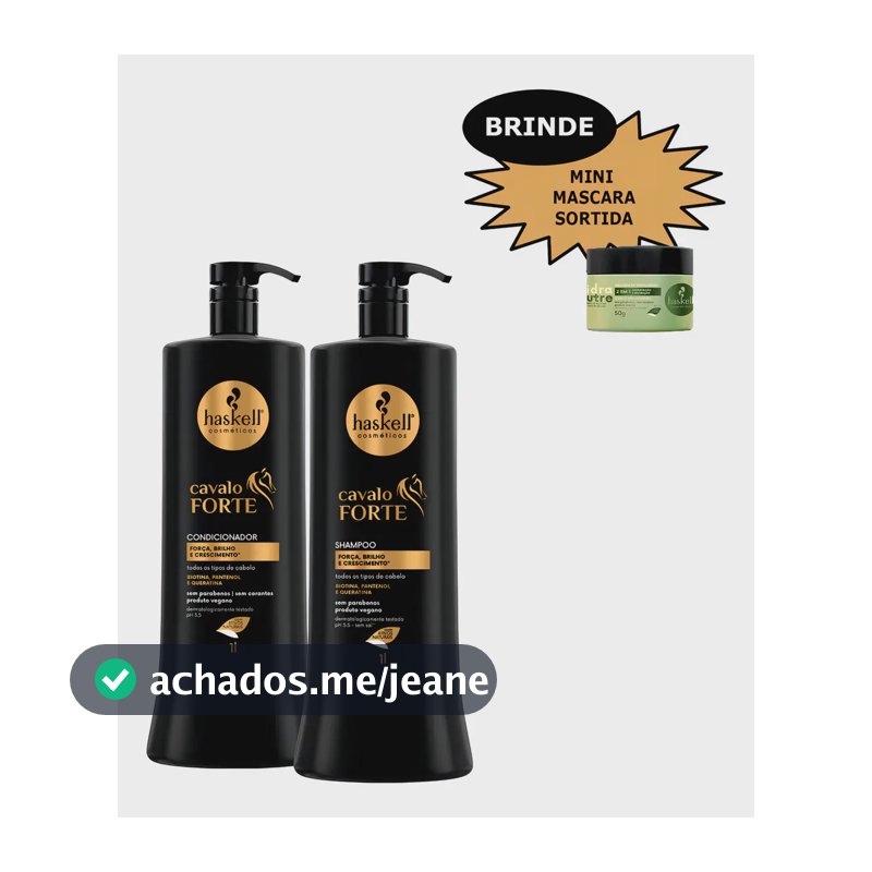 Kit Haskell Cavalo Forte Shampoo+cond 1l
