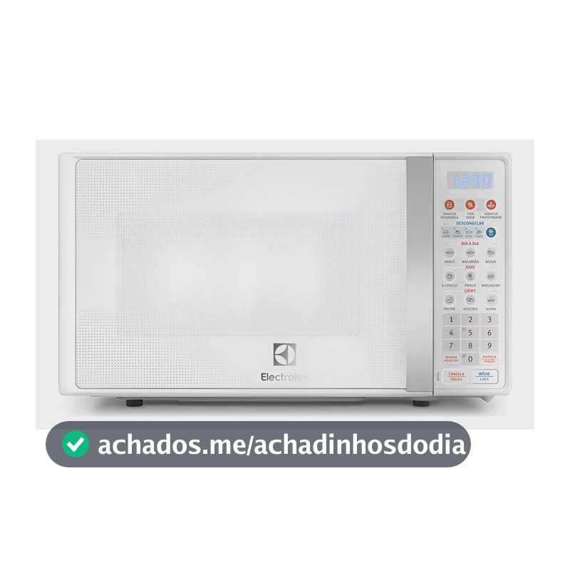 Micro-ondas MTO30 20L Com Função Tira Odor e Descongelar Cor Branco Electrolux