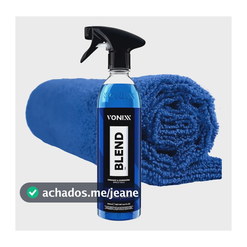Cera Líquida Blend Spray Carnaúba Vonixx 500ml com Toalha Microfibra