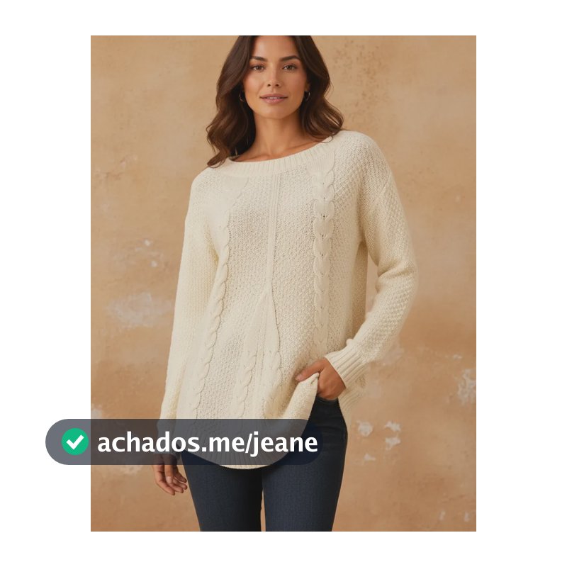 Vest Legging Tricot Feminino Off White Off Whithe Geométrico M(único36-42)