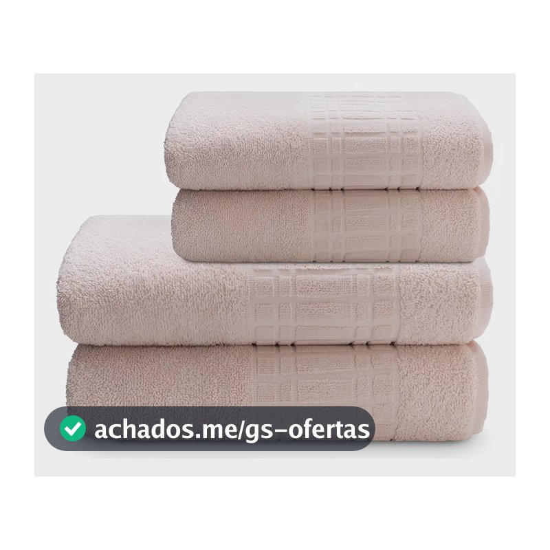 Jogo De Toalha Banho 4 peças 100 Algodão 400 gr/m Loft Camesa