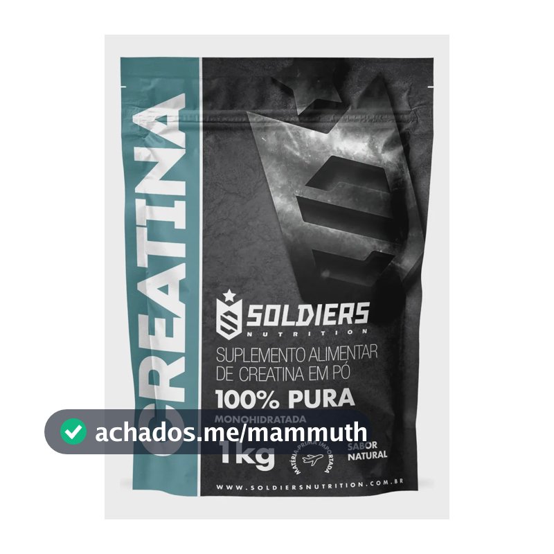 Creatina Soldiers Nutrition em pó Sem sabor x 1kg