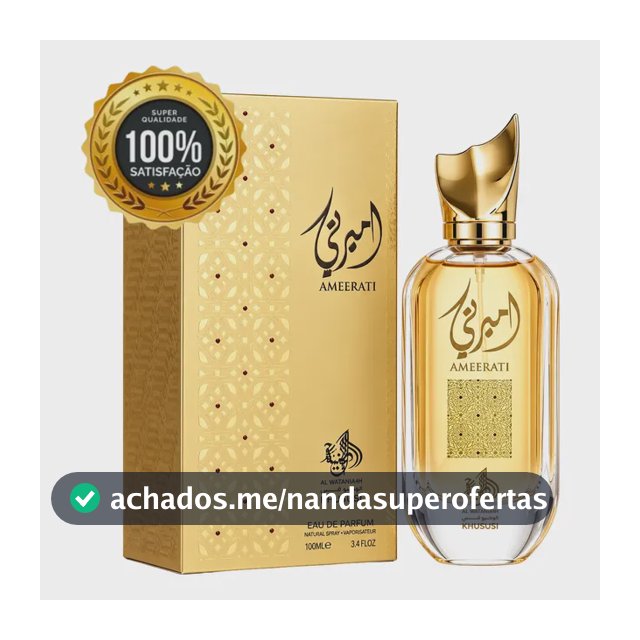 Perfume Árabe Feminino Ameerati Al Wataniah Edp 100ml