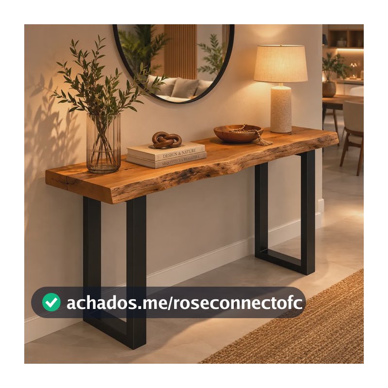 Bancada Aparador Rústico Madeira Maciça 50cmx30cmx75cm Marrom
