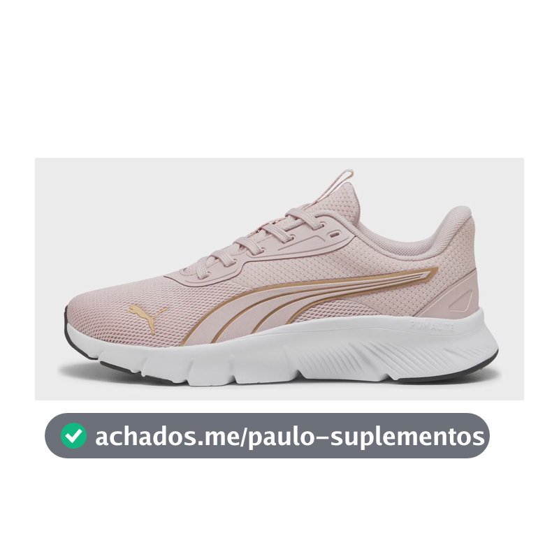 Tênis Flexfocuslite Modern Feminino Bpd Puma Rosa Claro E Dourado 34 Br