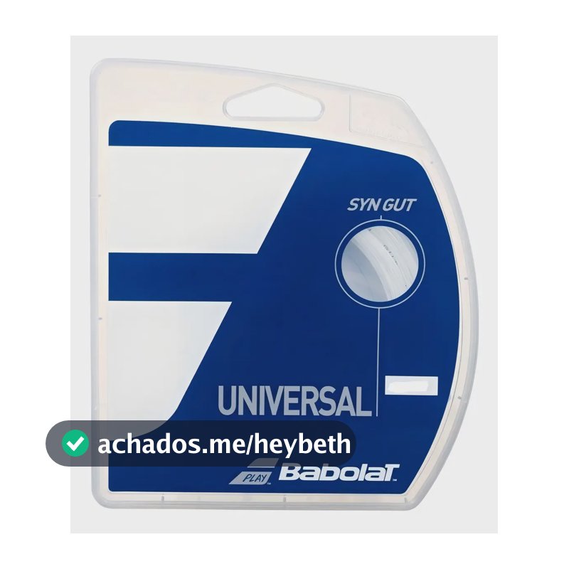 Corda Babolat Synthetic Gut Universal 17l 1.25mm Branca - 12m