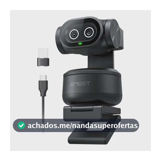 Emeet PIXY 4k Ai Tracking Autofoco Dual Webcam 300° Ptz Camera Para Pc Ferroso