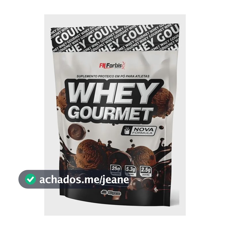 Whey protein FN Forbis Gourmet em pó sabor Chocolate trufado x 907g