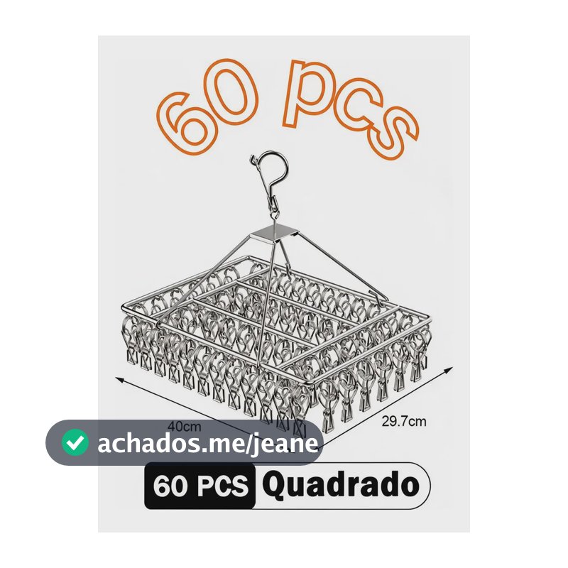 Varal Para Apartamento Com 60 Prendedores