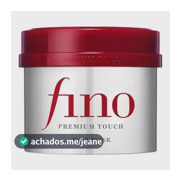 Máscara Capilar Shiseido Fino Premium Touch Hair Mask 230g Original Japonesa