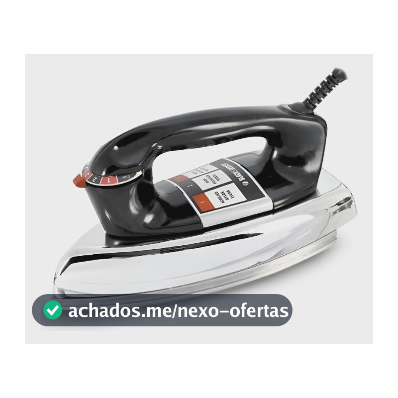 Ferro de Passar Roupa à Seco Black+Decker VFA1110XM6 Base de Alumínio
