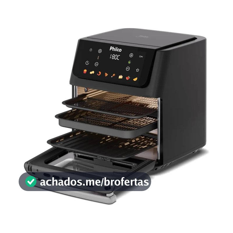 Fritadeira Air Fryer Philco 16 Litros Paf16c Preto