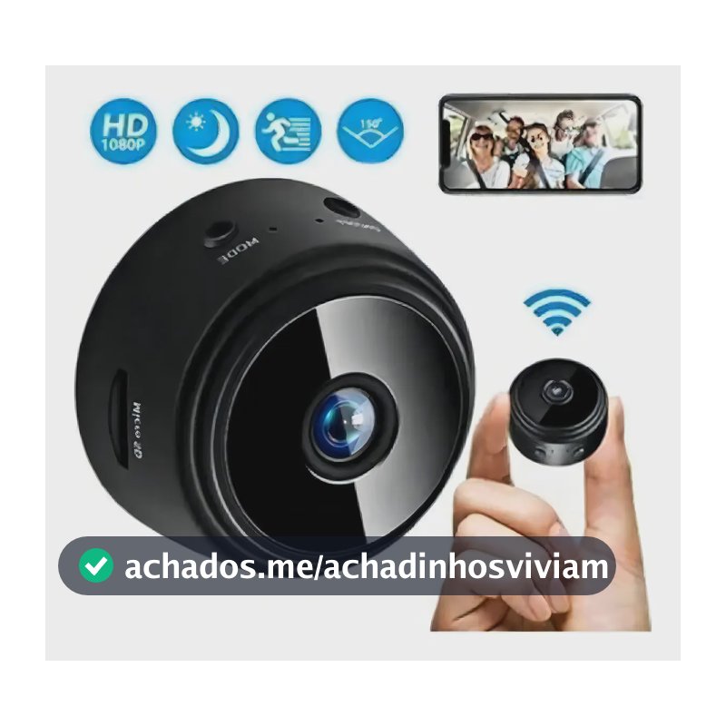 Mini Câmera Segurança A9 Veicular Escondida Noturna Rapido