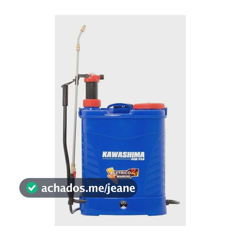 Pulverizador Costal 20L Elétrico e Manual Kawashima PEM-P20 com 5 Bicos