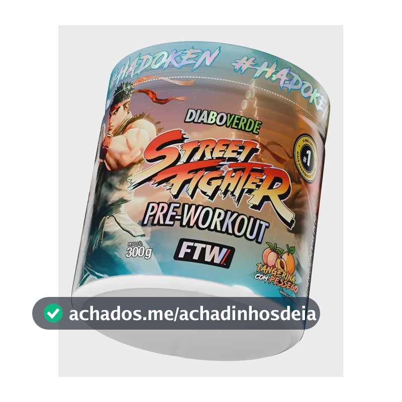 Pré Treino Dv Street Fighter 300g Tangerina C/ Pêssego -ftw Tangerina C/ Pêssego