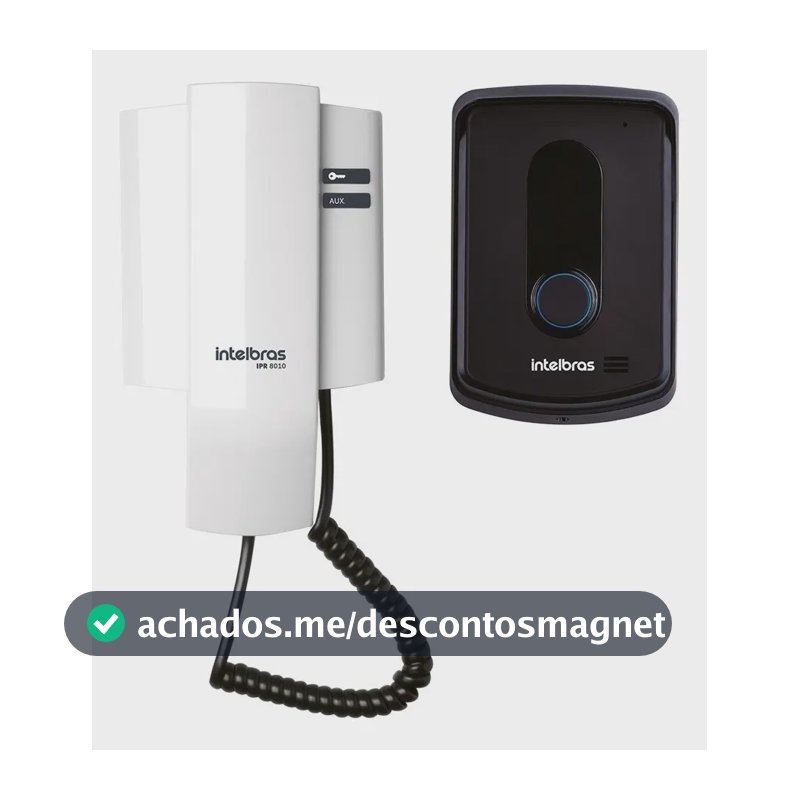 Porteiro Residencial Ipr 8010 Preto/Branco Intelbras
