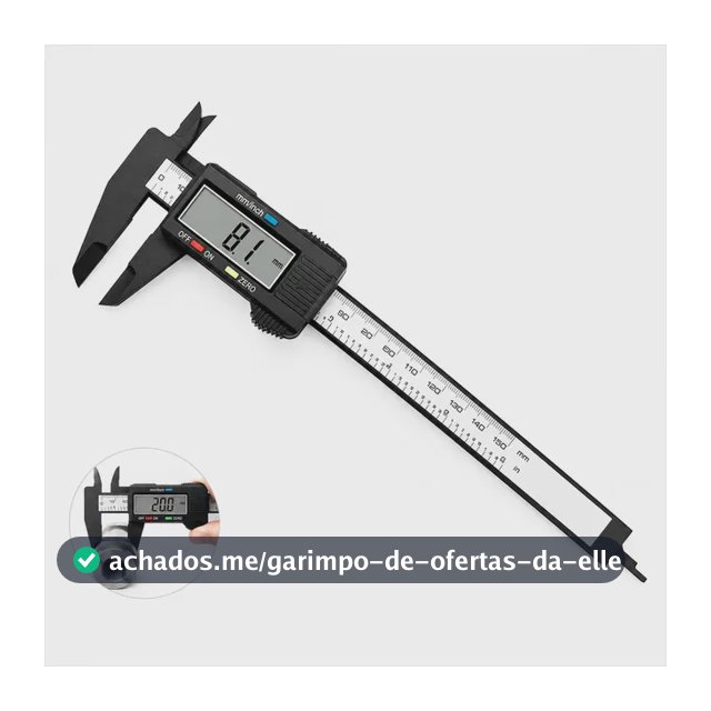 Paquímetro Digital Com Display Lcd Caliper Profissional