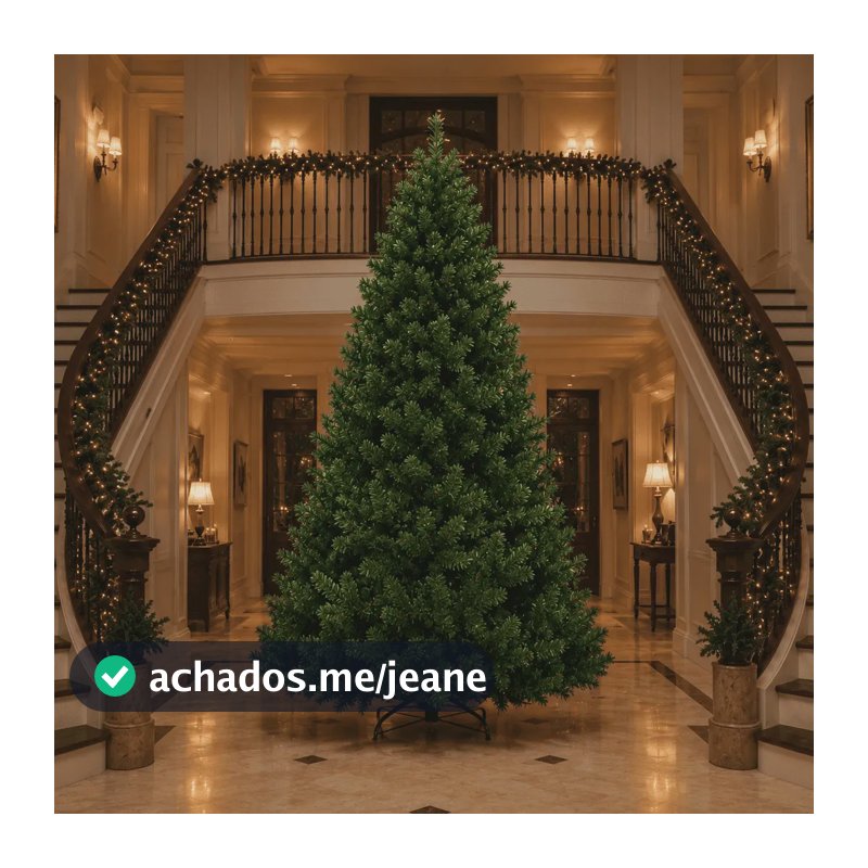Árvore De Natal 3 Metros Shopping Tradicional Pinheiro Verde Cheia Grande