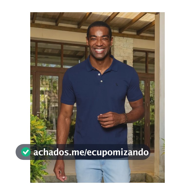 Camisa Polo Reserva Essence Básica Marinho Liso G