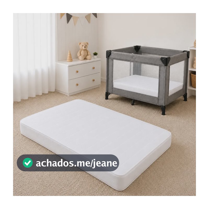 Colchão Chiqueirinho Moisés 100x70 Espuma D18 Impermeável