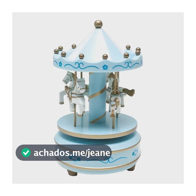 Caixinha Musical Corda Carrossel Musica Quarto Cores Pasteis