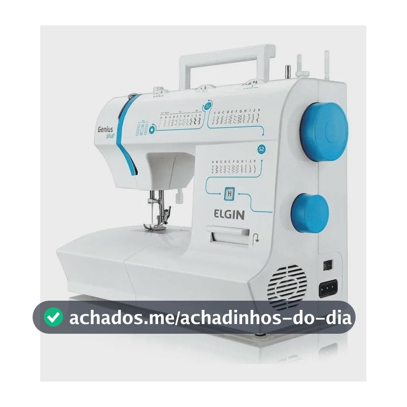 Máquina De Costura Genius Plus Jx-4035 Elgin Cor Branco