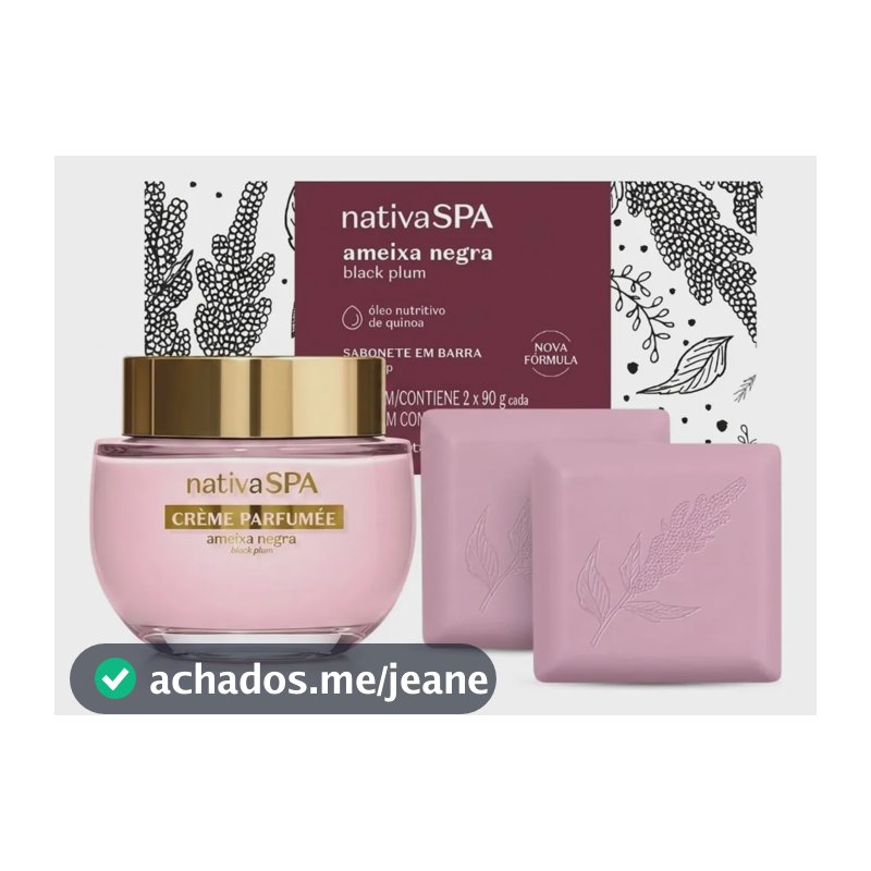 Combo Nativa Spa Ameixa Negra: Crème Parfumèe Ultra Perfumad