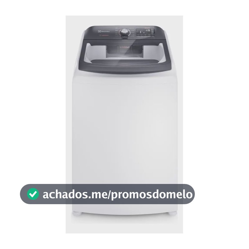 Máquina de Lavar Electrolux LEC15 Branca 15kg Premium Care com Cesto Inox Jet&Clean e Time Control