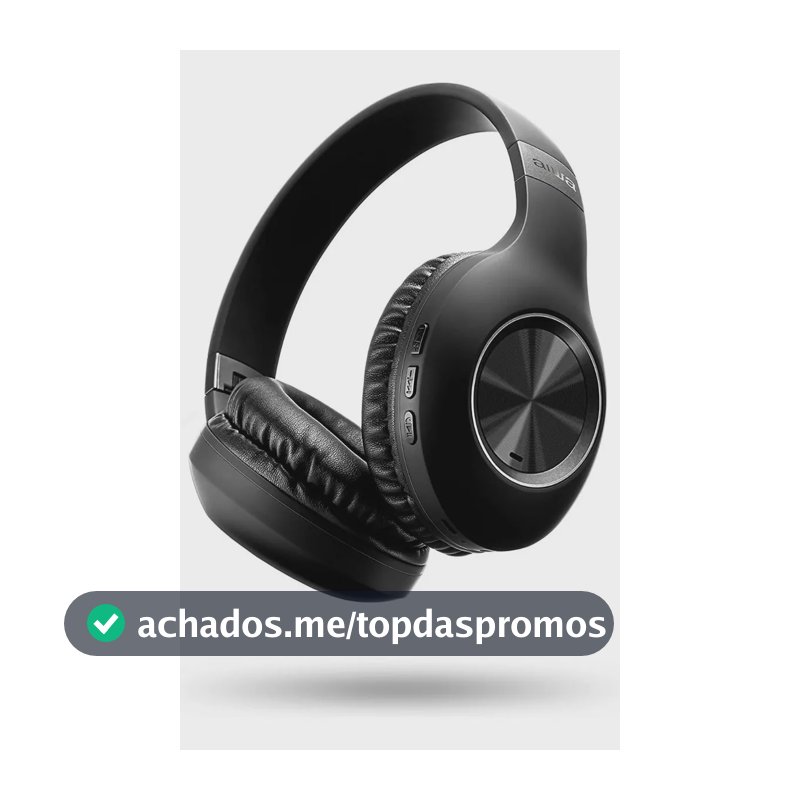 Fone de Ouvido Headphone AIWA HP-02-B Bluetooth ANC Alta Definição
