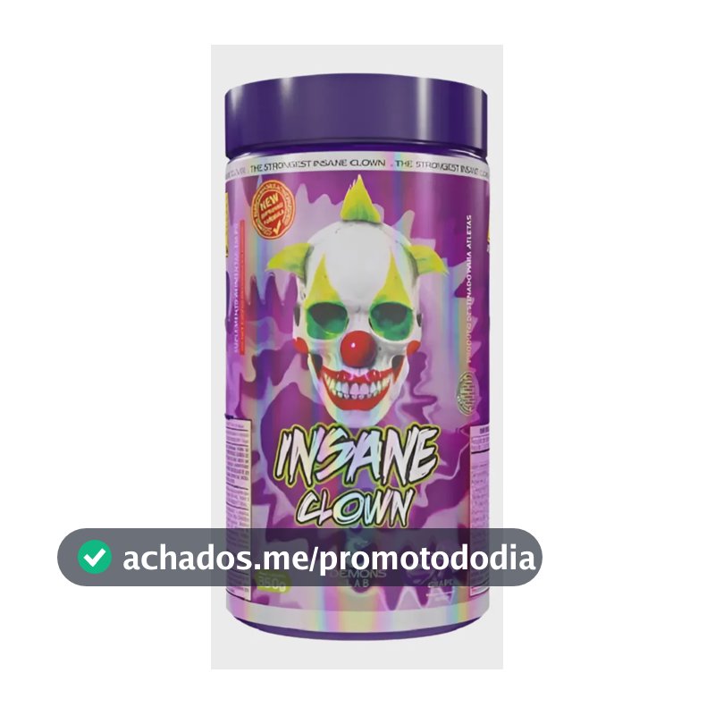 Suplemento em pó Demons Lab Beta alanina Pré Treino Insane Clown 350g Demons sabor Uva x 350g