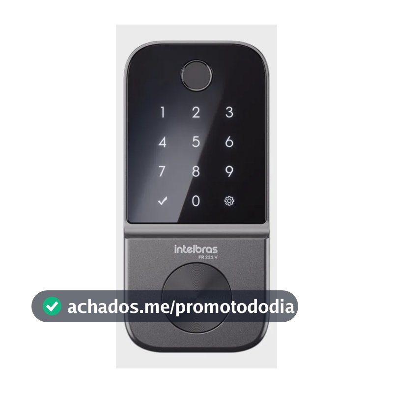 Fechadura Digital de Embutir Biométrica FR 221V Intelbras