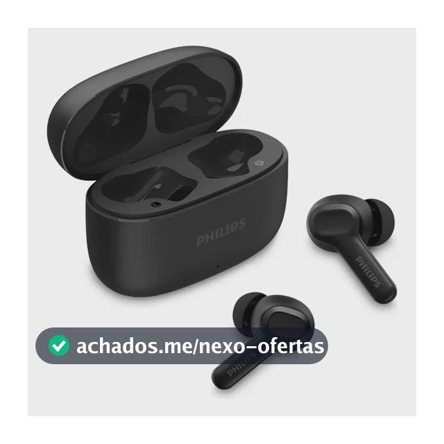 Fone de ouvido Tws Philips Tat1109bk/00 preto Ipx4