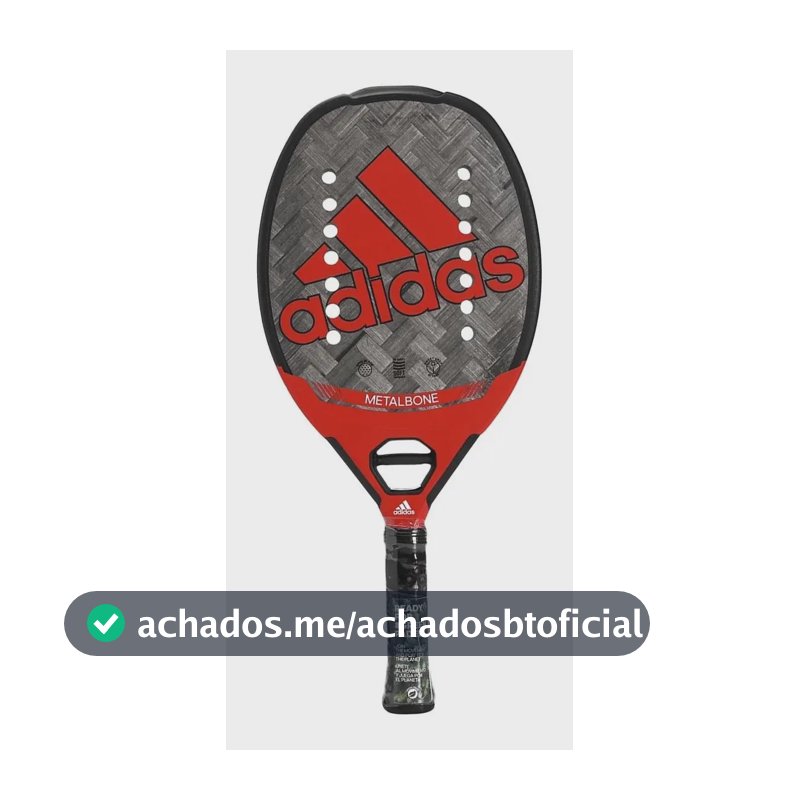 Raquete de Beach Tennis Adidas Bt Metalbone H14 Vermelha