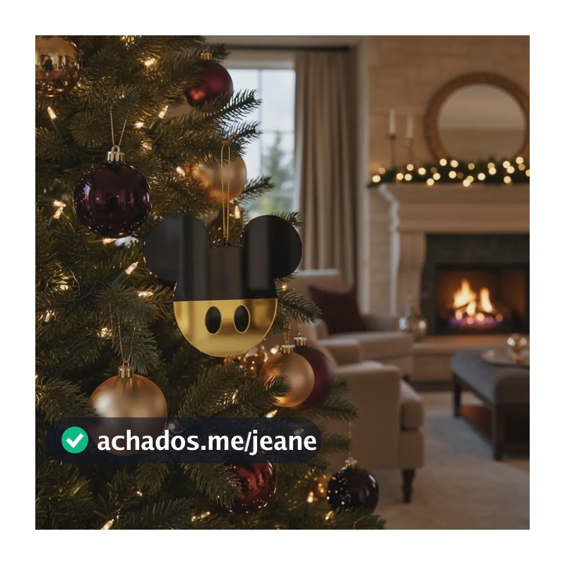 Kit 10 Bolas Para Arvore De Natal Decoracao Mickey E Minnie