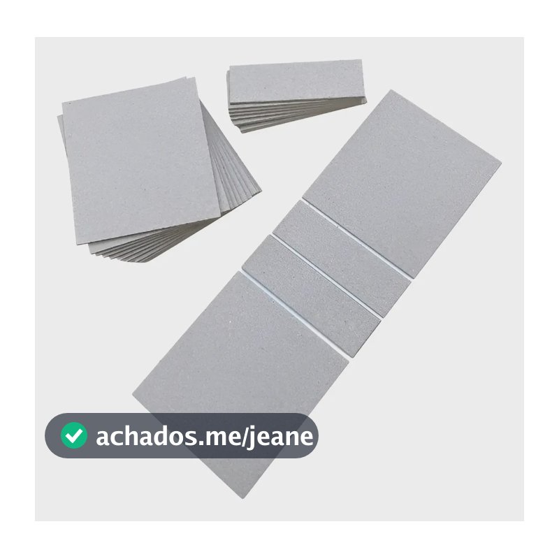 Kit Holler Mini Calendário 100 Pc 7,7x8,5 + 100 Pc 2,5x7,7 Cinza