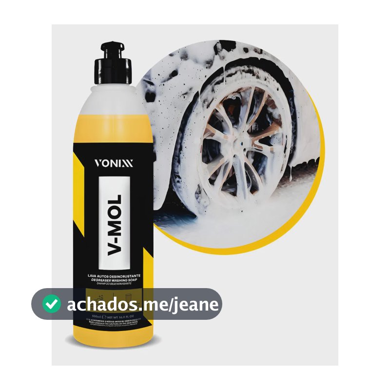 Shampoo Automotivo Vonixx V-mol 500ml Lava Graxa Lama Barro