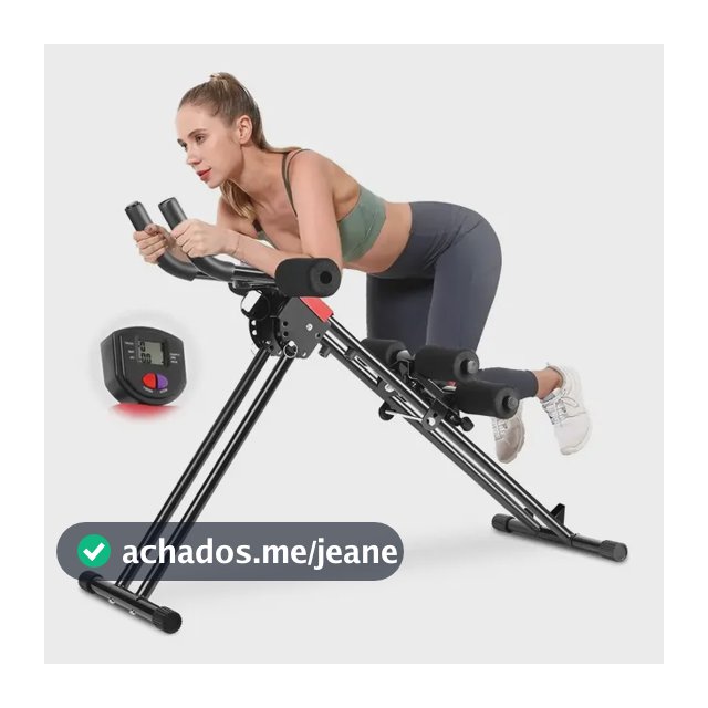 Máquina De Cintura Abdominal Portátil Com 5 Níveis De Ajuste Preto