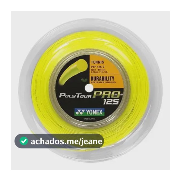 Corda Yonex Poly Tour Pro 1.25mm 16L 200M