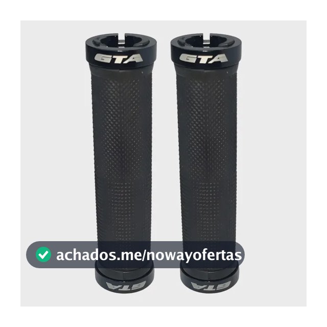 Manopla Punho Bike Bicicleta Ciclismo Mtb C/ Travas Alumínio Preto