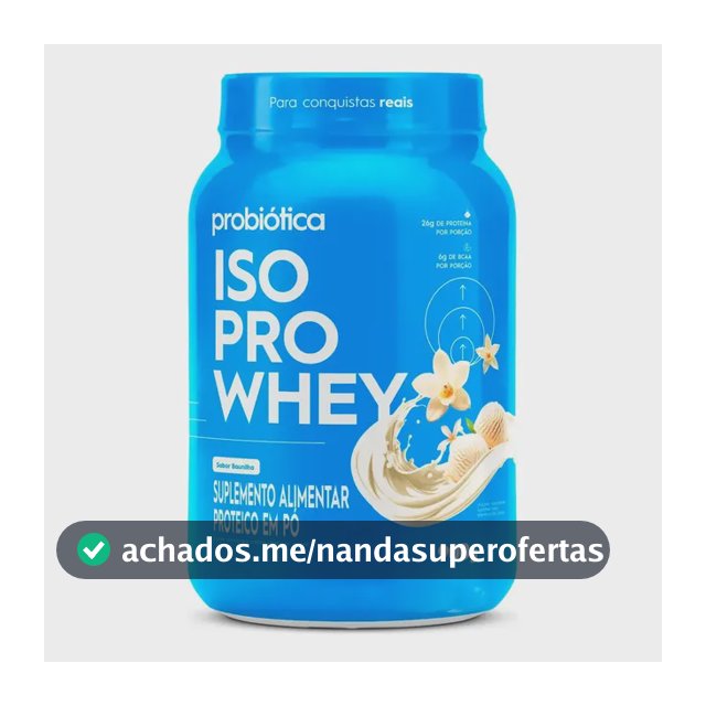 Whey Isolado Probiótica Iso Pro Whey 900g Sabor Baunilha Whey Protein
