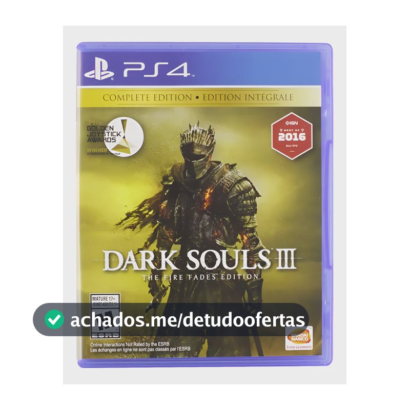 Dark Souls 3 The Fire Fades Edition PS4 Mídia Física The Fire Fades Edition