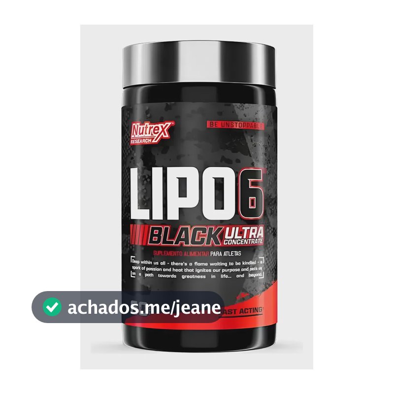 Lipo 6 Black Ultra Concentrado - Nutrex 60 Caps Sem Sabor
